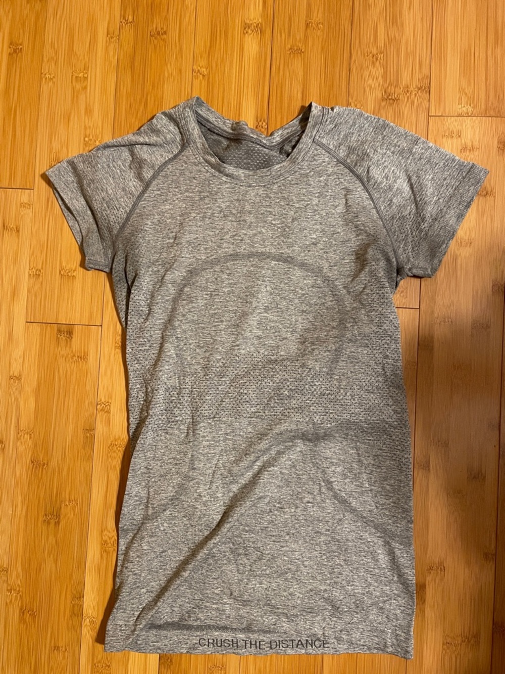 lululemon athletica Gray Short-Sleeve Seamless Workout Tee